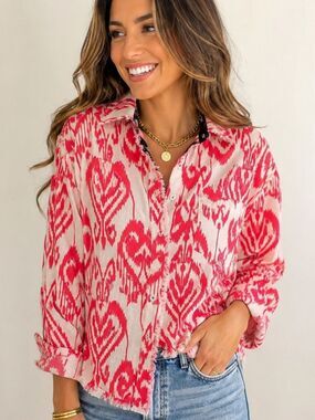 NWT Dizzy Lizzie Button Down